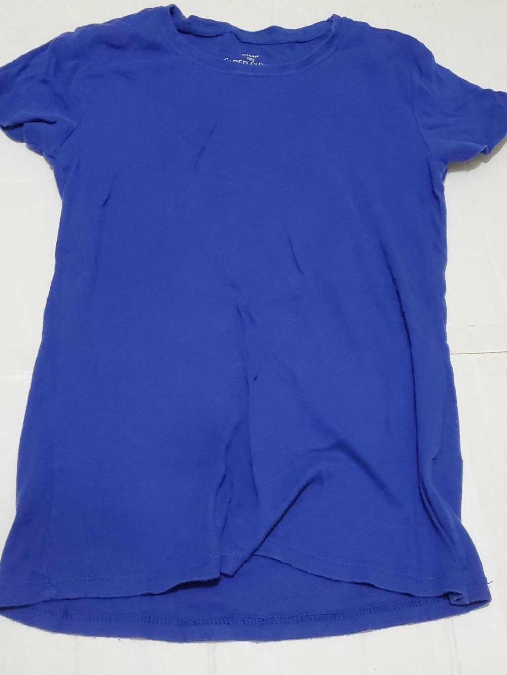 Faded Glory Y2K Royal Blue Short Sleeve Fitted Baby Tee S